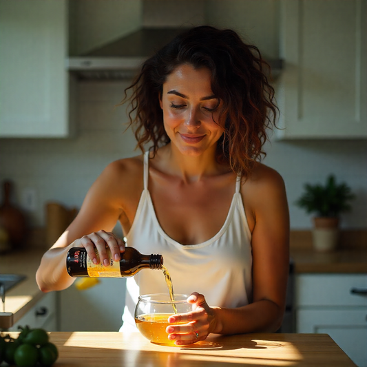 Bain d'huile de coco et ricin