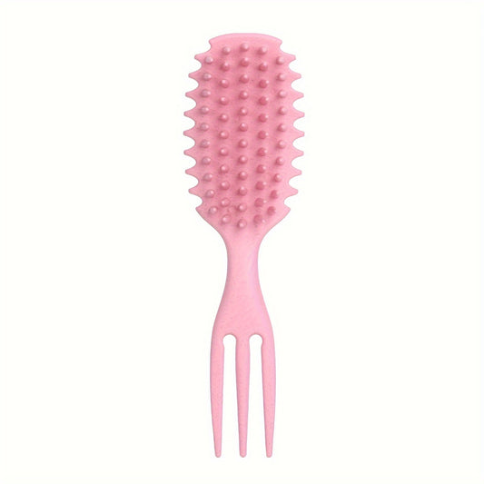 Brosse Candy avec poils flexibles, idéale pour démêler les cheveux bouclés, frisés et crépus sans douleur ni casse. Convient pour une utilisation sur cheveux secs ou mouillés, permettant de définir les boucles tout en réduisant les tiraillements. Parfaite pour tous les types de boucles et textures, cette brosse préserve la santé et la brillance des cheveux. Rose