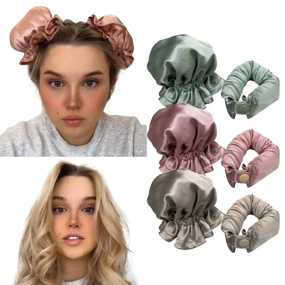 New Heatless Curling Rod Silk Curls No Heat Hair Curler Soft Hair Rollers Sleeping Headband Lazy Hair Curlers Hair Styling Tools - Bouclettes Rebelles