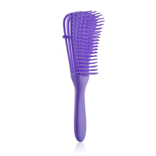 Brosse démêlante octopus avec dents flexibles, parfaite pour démêler sans casser les cheveux, adaptée aux cheveux bouclés, frisés, crépus et épais.